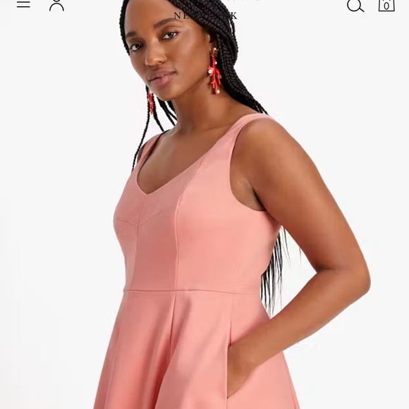 Coral Twill Grace Dress - Picture 8 of 8